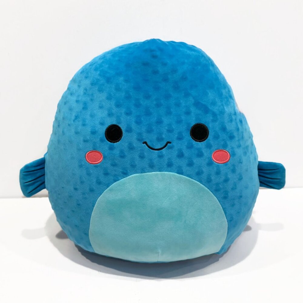Squishmallows - Refalo the Pufferfish,  Two Tone Blue, 16 Inch
